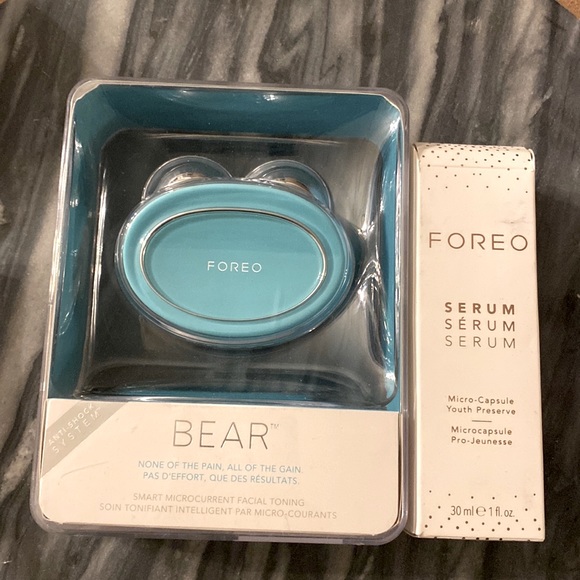 FOREO BEAR Facial Toning Mint + Serum Serum NEW IN BOX! - Picture 2 of 5